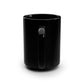 Woof Brew Coffee Mug — 15oz Black Ceramic "Elevate Your Ritual"