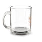 Glass Coffee Mug — 'Wool Brew' Floral Espresso Design 10oz