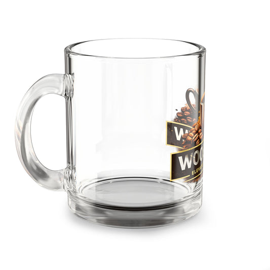 Glass Mug — Woof Brew Coffee Glass, "Elevate Your Ritual" 10oz