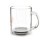 Glass Coffee Mug — 'Wool Brew' Floral Espresso Design 10oz